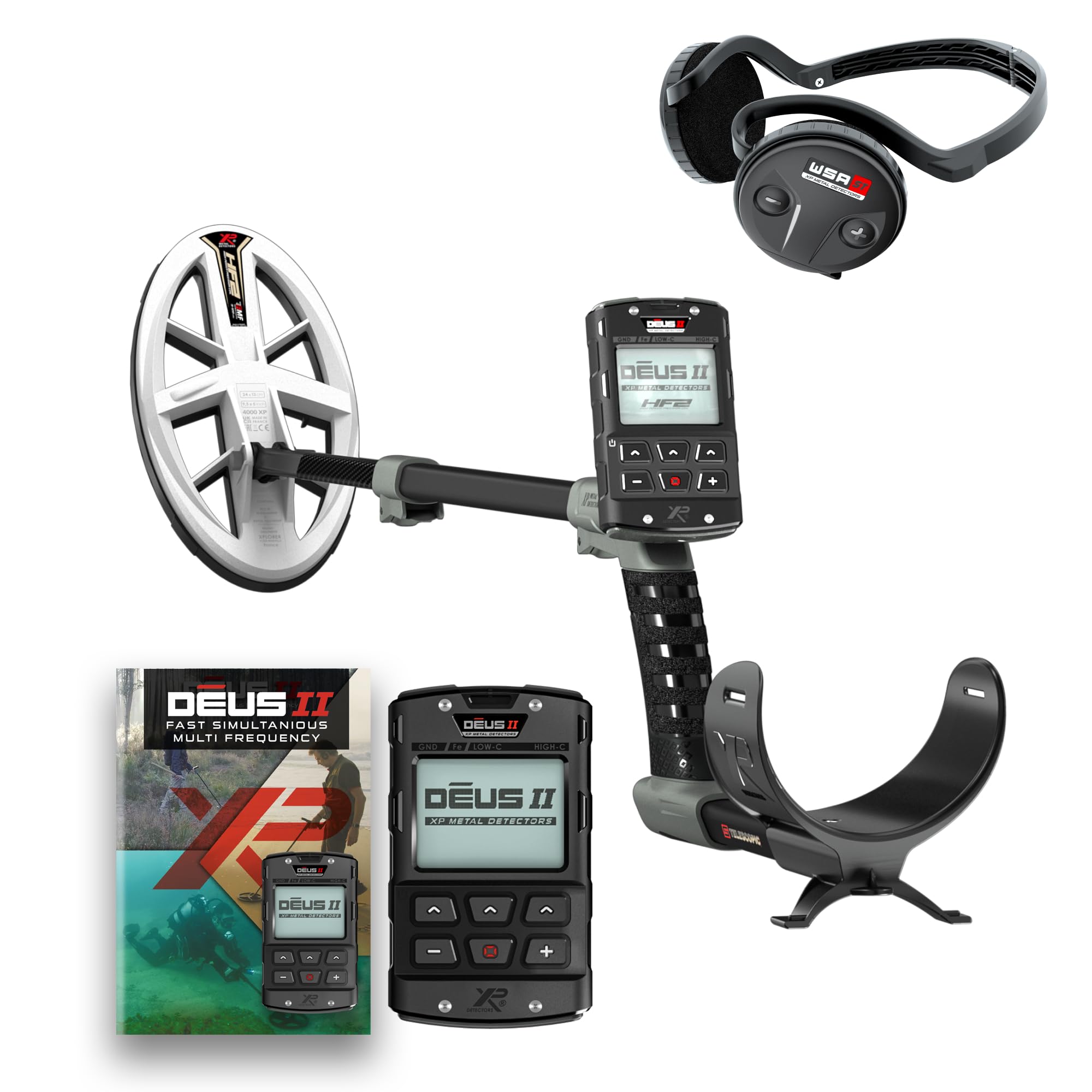 Amazon.com : XP Metal Detectors Deus II + HF2 and WSA ST - High